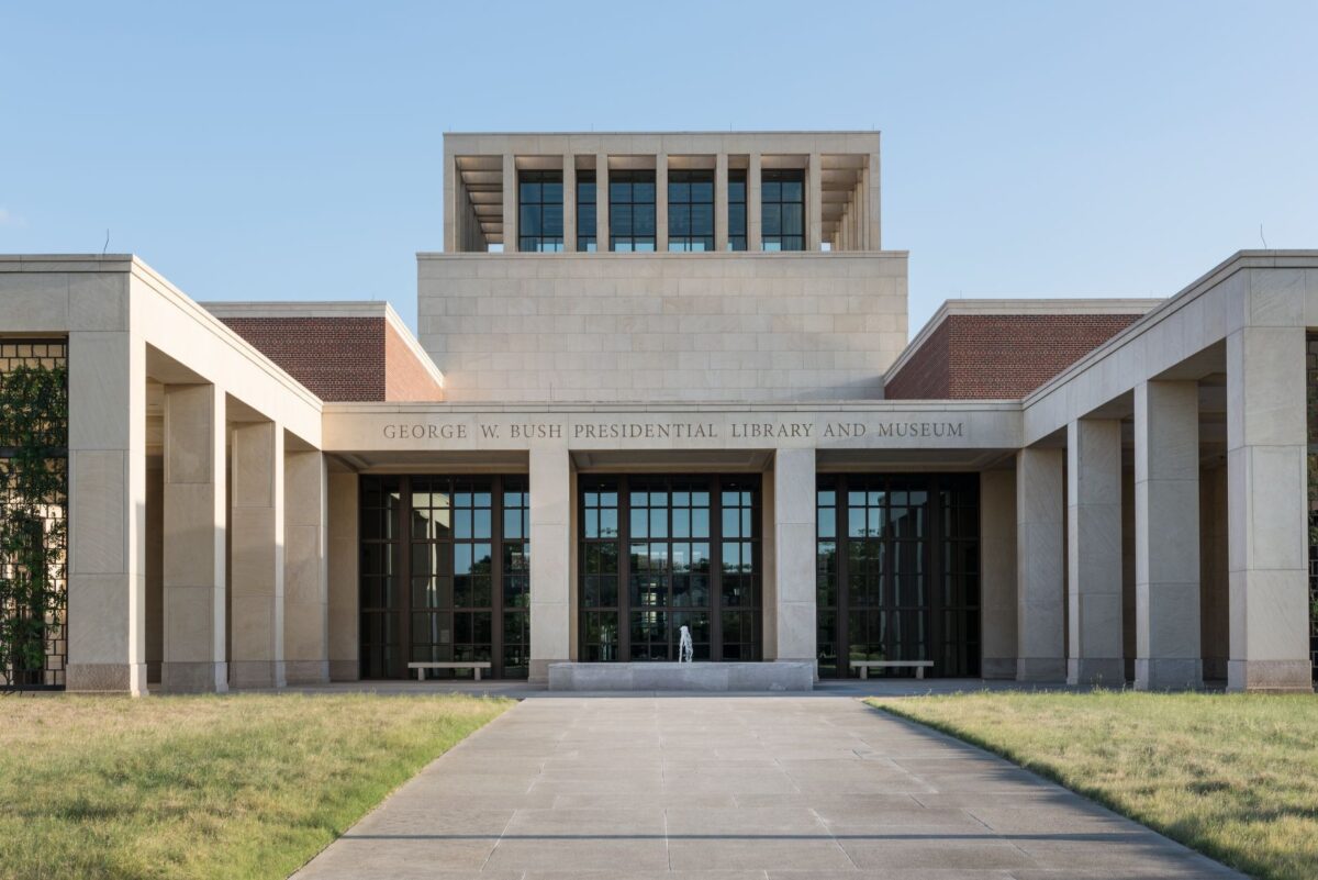 The Bush Center was evacuated Thursday because of a bomb threat received via email that afternoon.