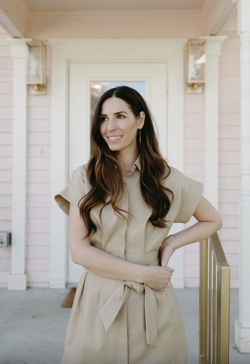Pictured is founder and owner of Alchemy standing outside her Dallas location.